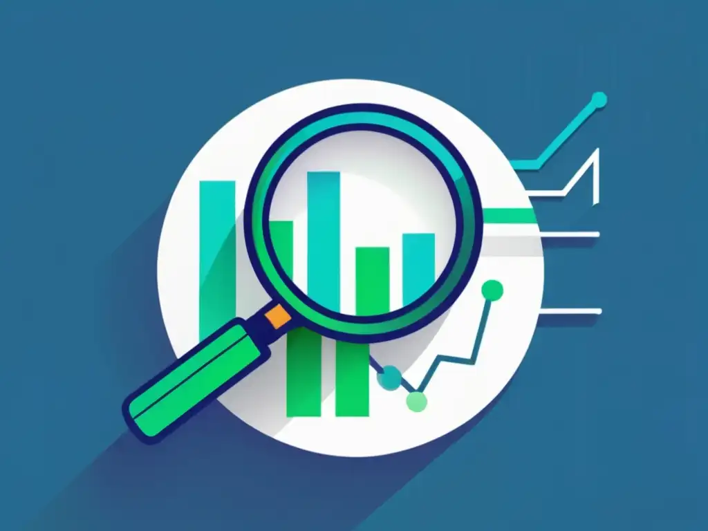 Gráfico de análisis de datos en marketing de afiliados