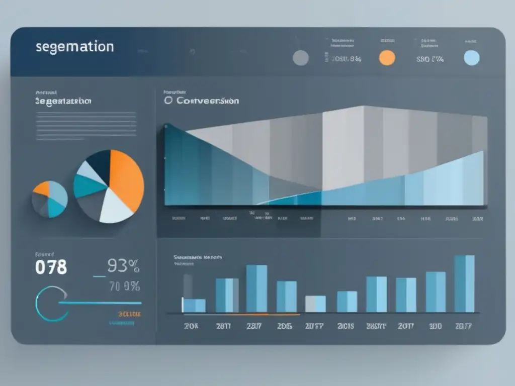 Dashboard de visualización de datos minimalista y moderno