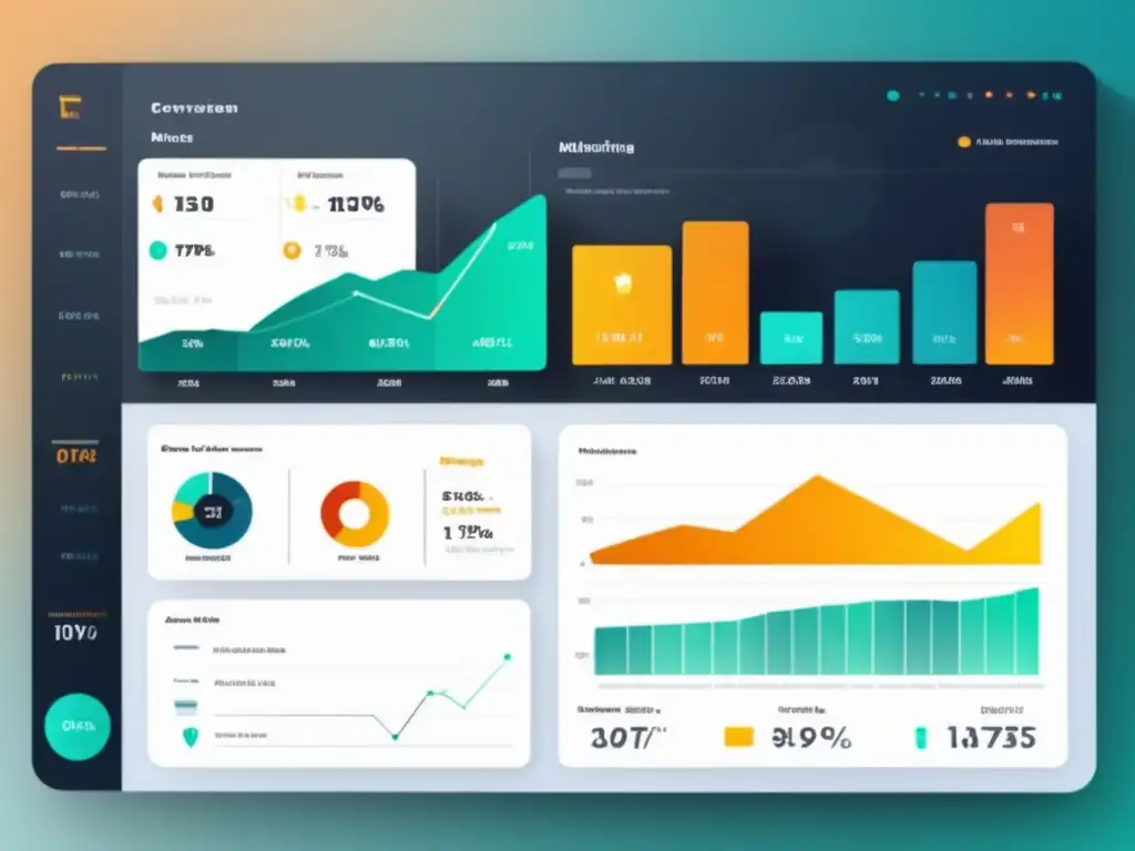 Panel de control de métricas y análisis para mejorar conversiones en marketing de afiliados