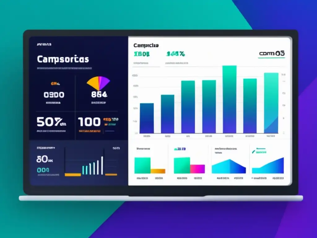 Dashboard de métricas de éxito en campañas de afiliados