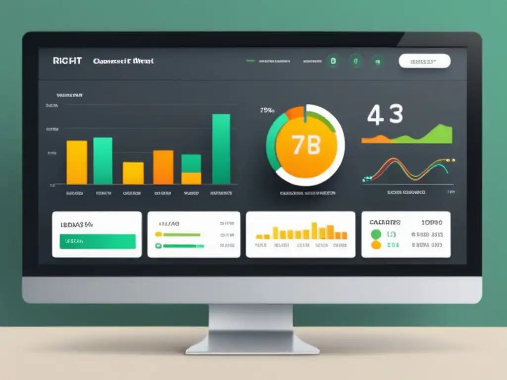 Dashboard con métricas y visualizaciones de datos para mejorar la tasa de conversión en marketing de afiliados