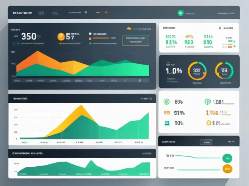 Dashboard moderno y minimalista para marketing de afiliados con herramientas SEO (110 caracteres)