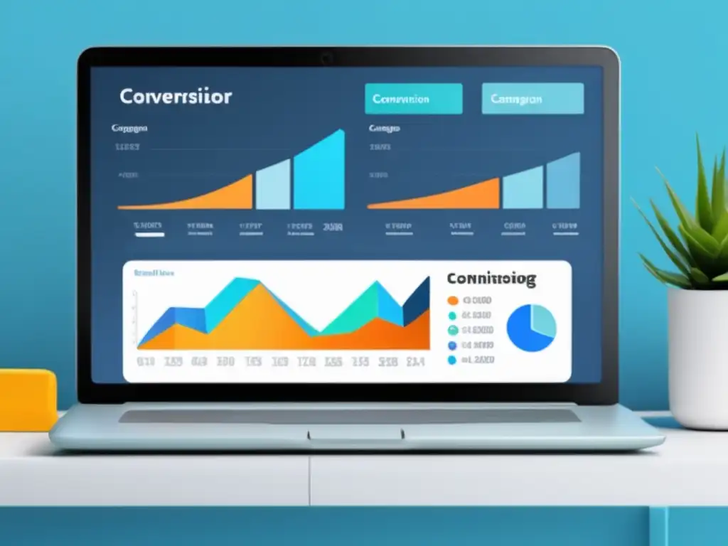 Dashboard de optimización de conversiones en marketing de afiliados