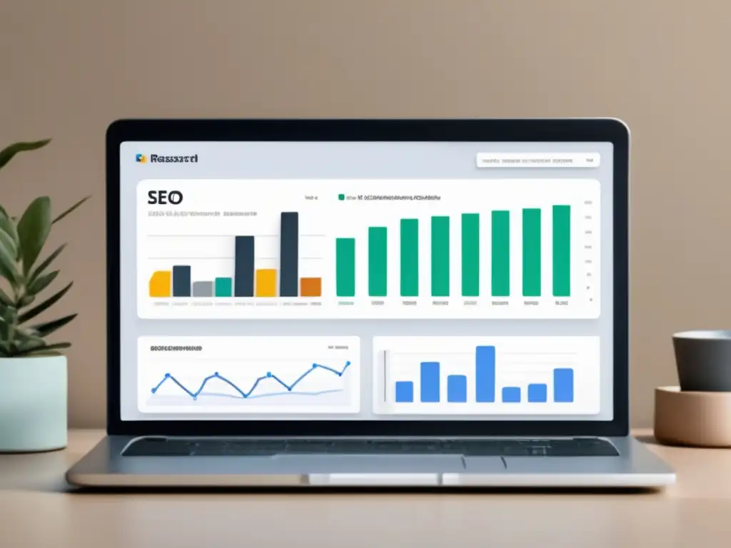 Dashboard SEO con herramientas de investigación de palabras clave y análisis para optimizar contenido y aumentar ganancias en marketing de afiliados