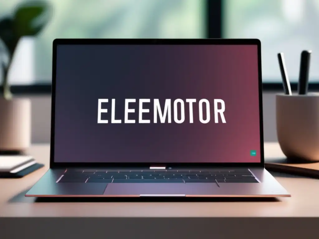 Laptop moderno de Elementor: Programa de Afiliados, productividad y éxito