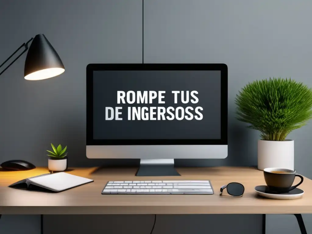 Imagen: Escritorio minimalista para estrategias avanzadas de marketing de afiliados