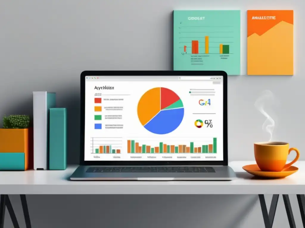 Mejores prácticas Google Analytics campañas de afiliados en una imagen moderna y minimalista