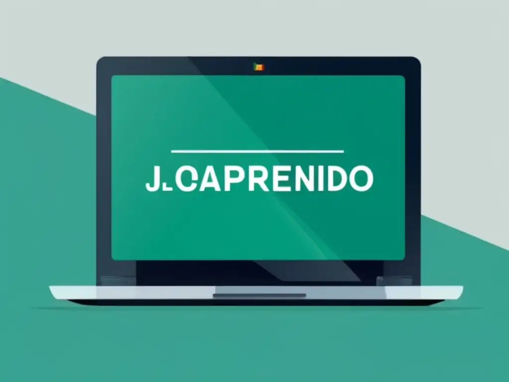 Ilustración moderna y minimalista de éxito en marketing de afiliados con laptop, gráficos y estadísticas