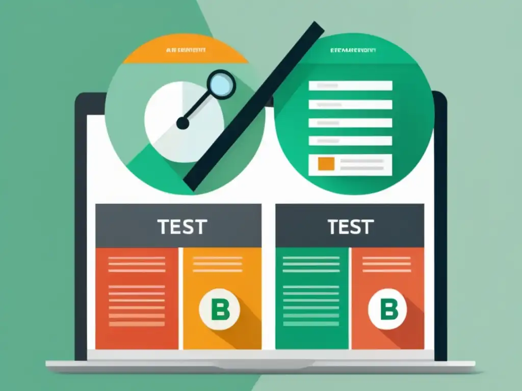 Experimento A/B en curso: Variaciones de diseño web y herramientas de optimización para marketing de afiliados