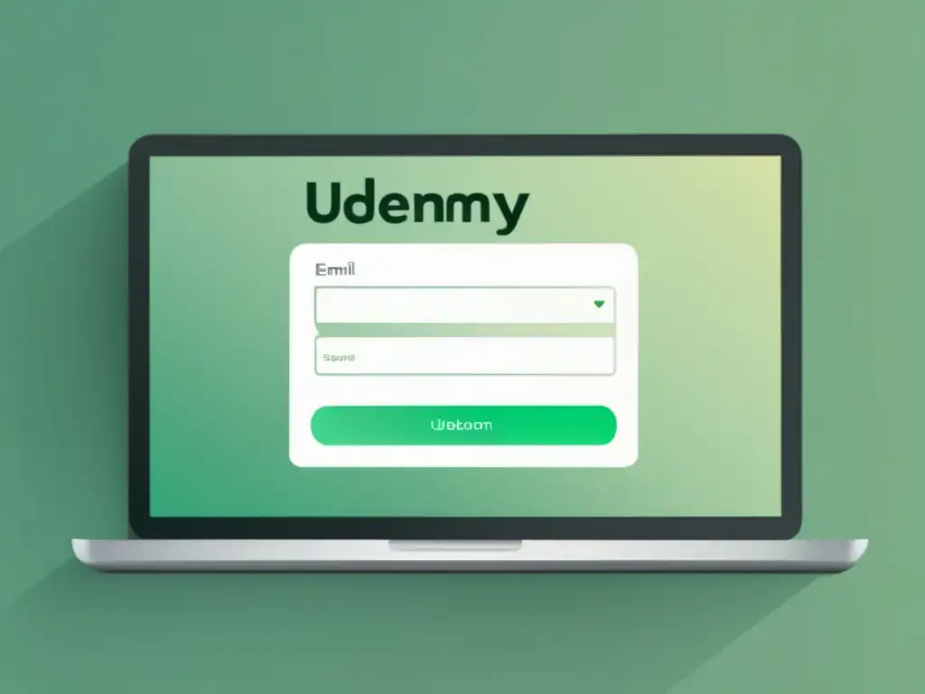 Ventajas del programa de afiliados de Udemy: formulario de registro minimalista y profesional