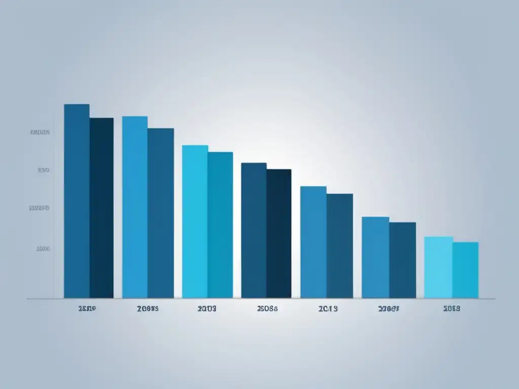 Gráfico barras azules: métricas importantes maximizar ingresos en marketing de afiliados