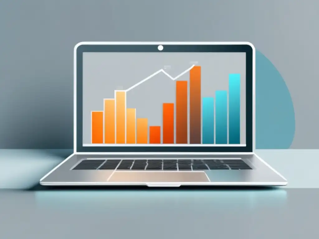 Gráfica de crecimiento de ingresos en marketing de afiliados con estrategias de contenido