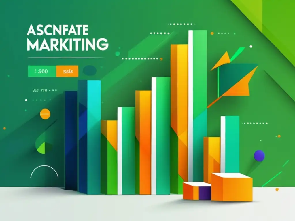 Gráfico barras crecimiento ingresos afiliados, estrategias contenido marketing afiliados