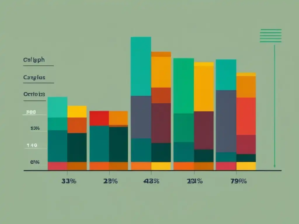 Gráfico de barras de métricas importantes en el marketing de afiliados