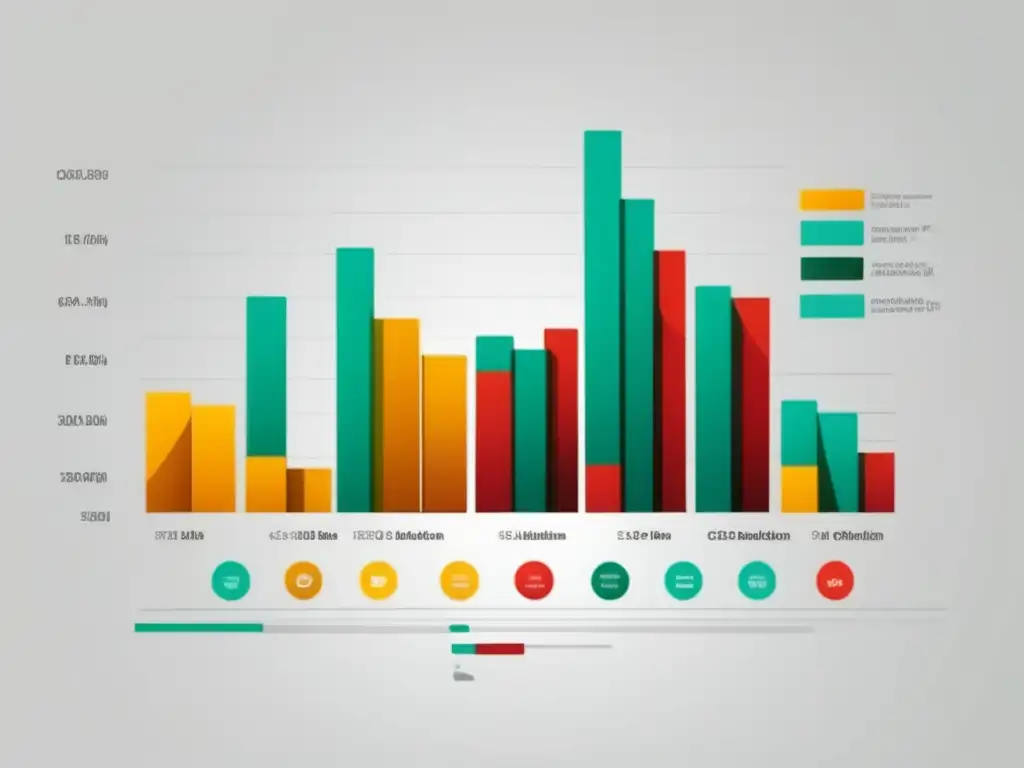 Gráfico de barras de métricas clave para el rendimiento de campañas de marketing de afiliados