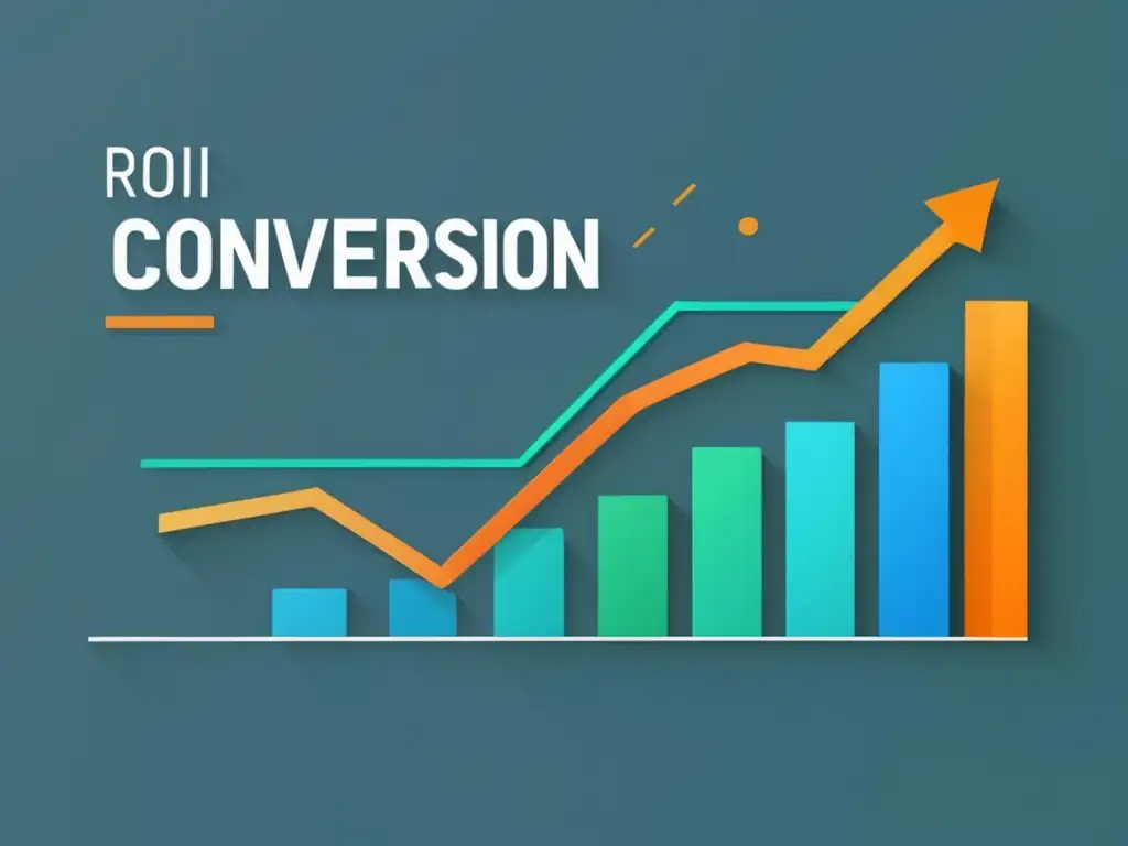 Gráfico elegante de líneas ascendentes que representa la importancia del análisis de datos en el marketing de afiliados