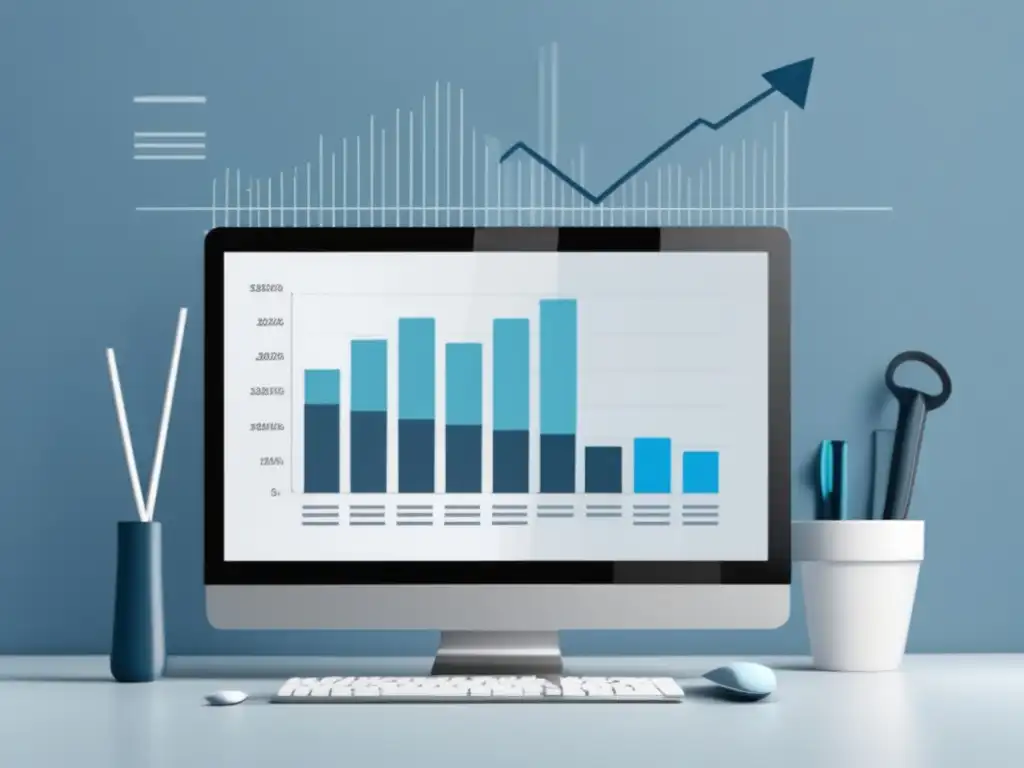 Gráfico de crecimiento de negocio con marketing de afiliados - Estrategias clave para hacer crecer tu negocio