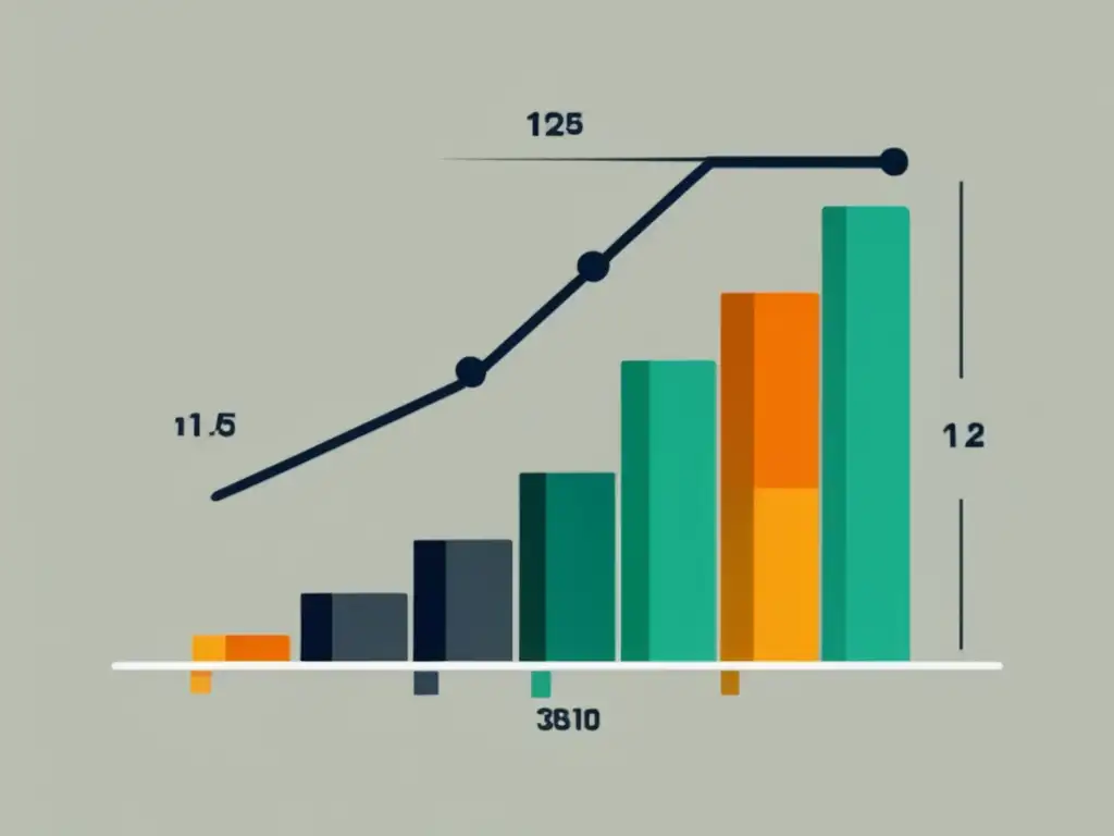 Gráfico de barras elegante que representa los 3 errores mencionados en el encabezado, con colores y números de error, sobre fondo pastel