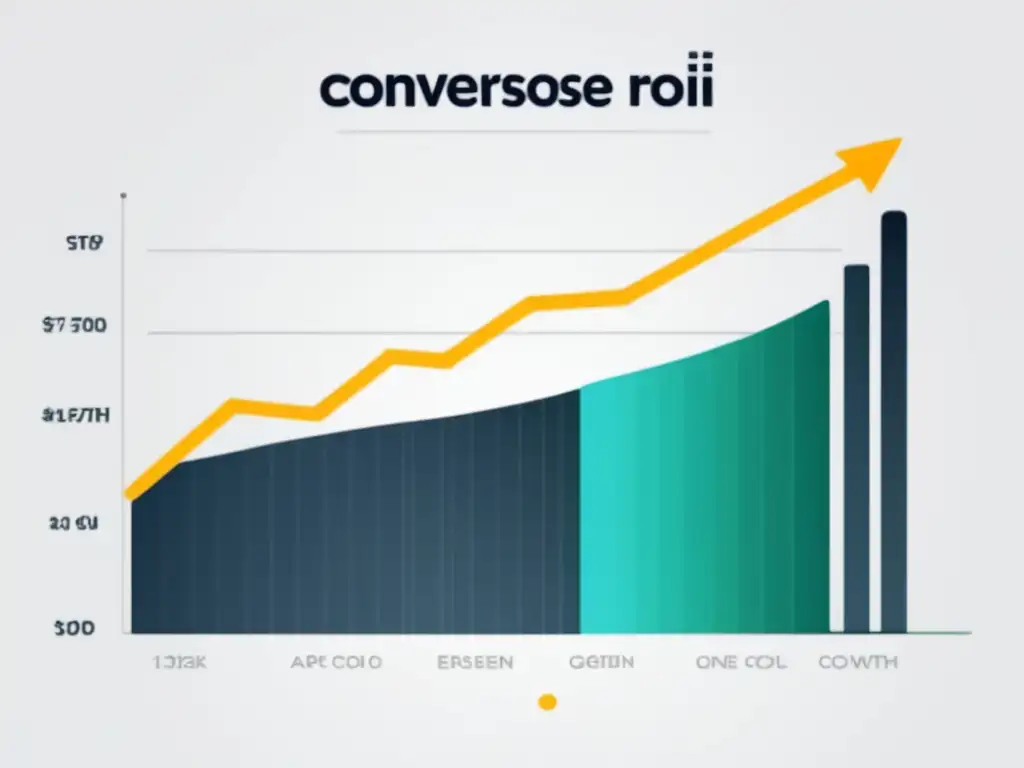 Gráfico líneas minimalista métricas clave para rendimiento campañas marketing afiliados