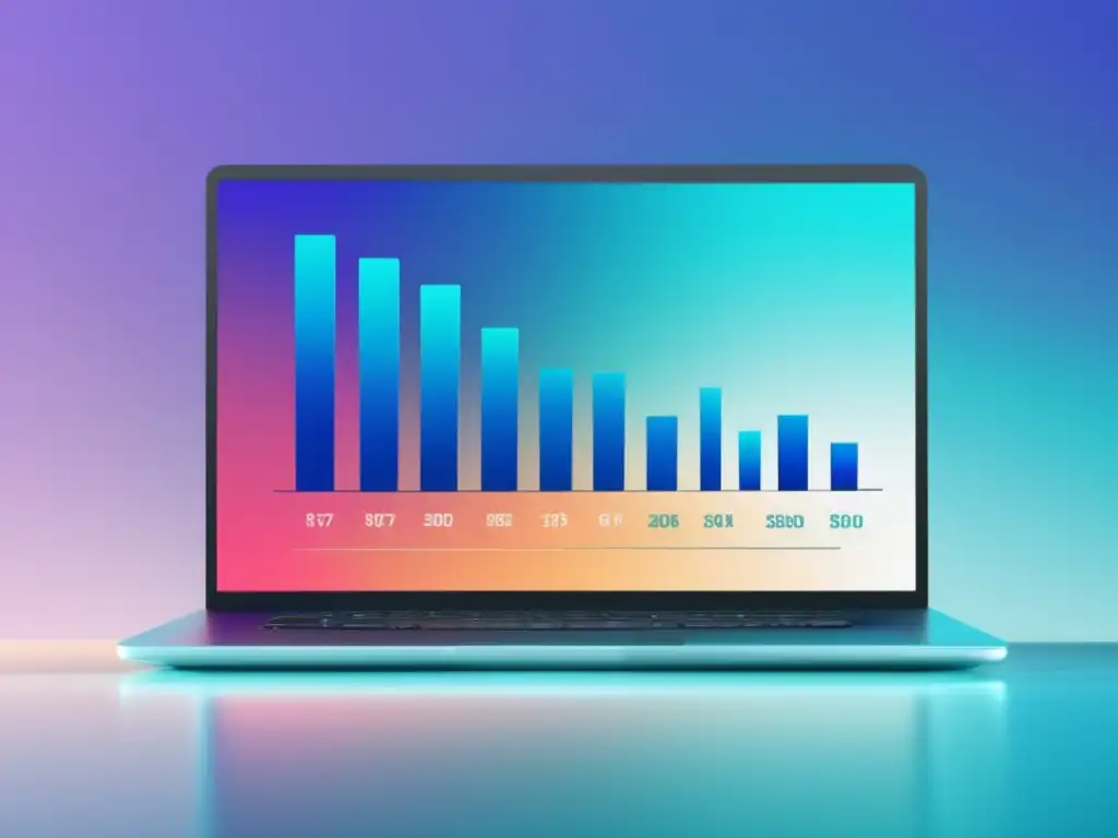 Laptop moderno muestra gráfico de programa afiliados - Factores importantes al seleccionar un programa de afiliados