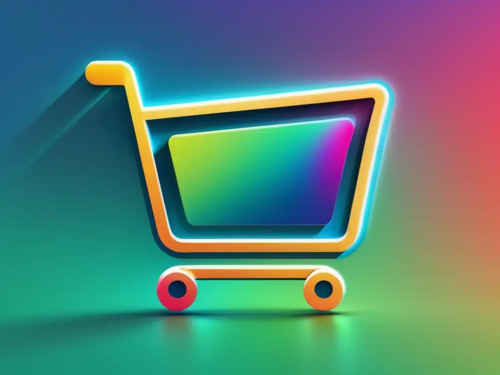 Icono de carrito de compras minimalista para optimización de conversiones en marketing de afiliados