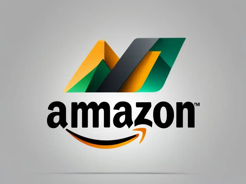 Imagen: Estrategia de marketing de afiliados en Amazon - Diseño minimalista y moderno con logo de Amazon simplificado y elementos de marketing