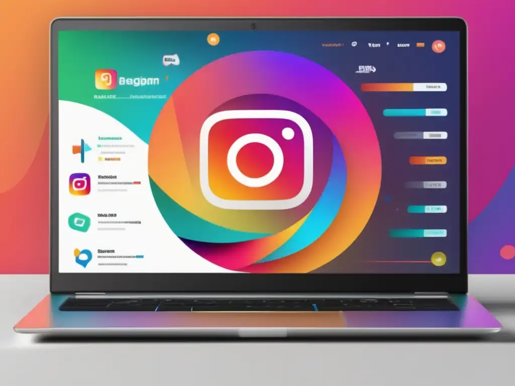 Imagen ultradetallada 8k de perfil de Instagram de negocio con diseño minimalista y elementos de marketing