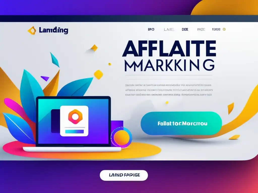 Diseño minimalista y efectivo para landing pages en marketing de afiliados