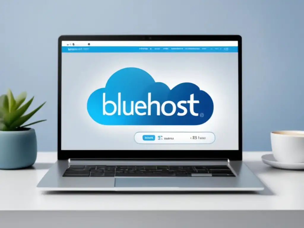 Laptop Bluehost, programa de afiliados: éxito en marketing