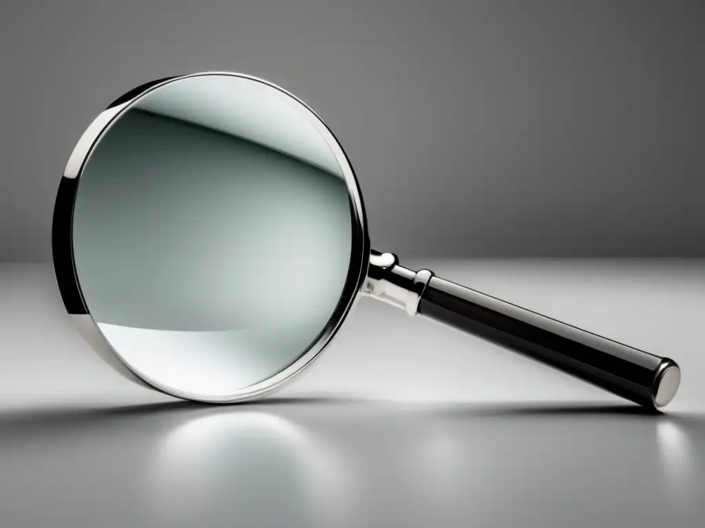 Magnifying glass on white background, symbolizing ethical best practices in affiliate marketing