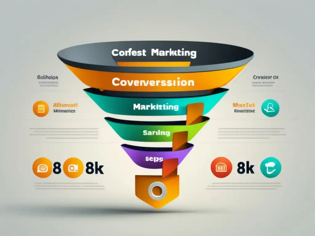 Ilustración moderna de herramientas de optimización de conversiones en marketing de afiliados