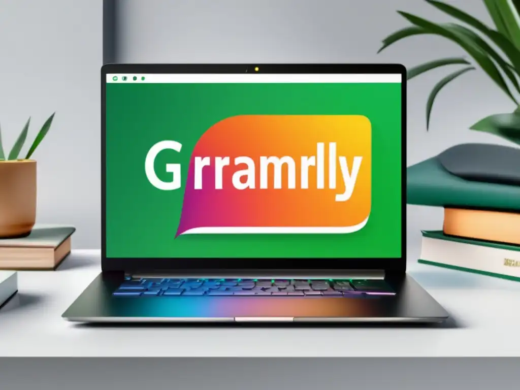 Imagen 8k: Laptop Grammarly, programa de afiliados