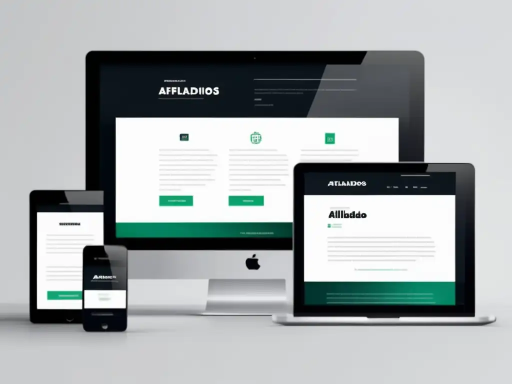 Diseño web minimalista y moderno con enfoque en marketing de afiliados