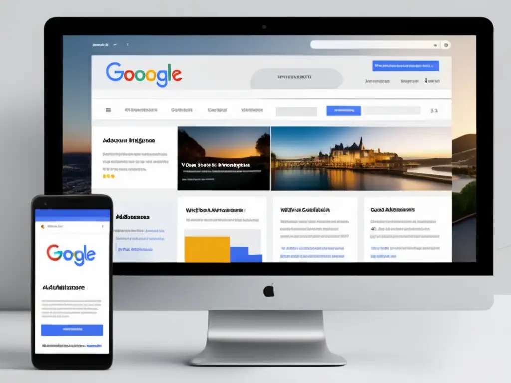 Sitio web minimalista con integración de Google AdSense para marketing de afiliados