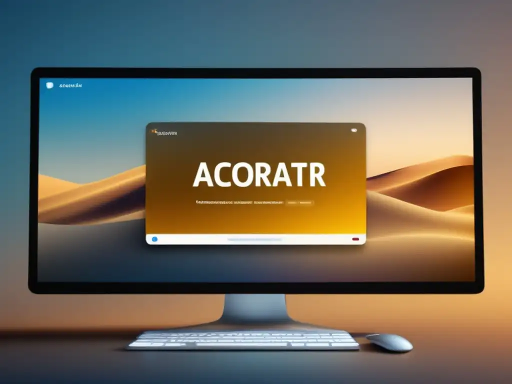 Herramienta de acortar URL en pantalla de ordenador moderno - Automatización para afiliados