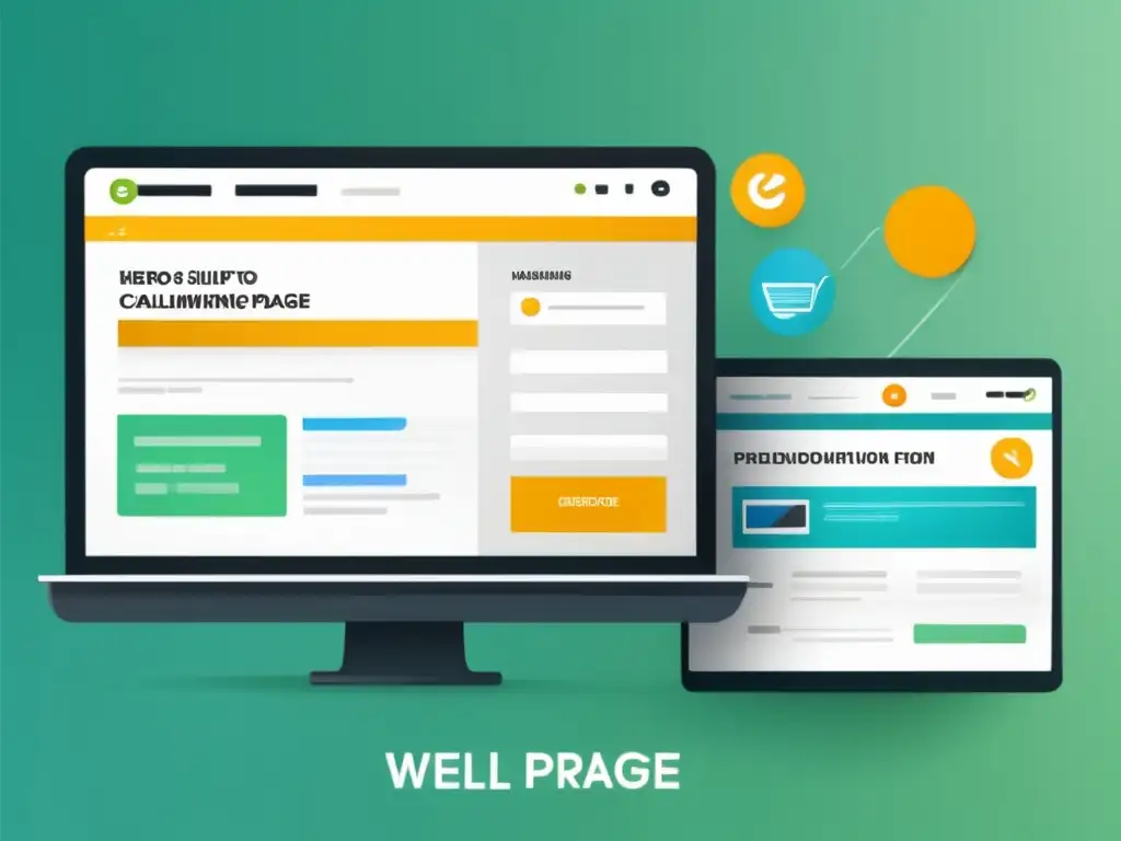 Diseño de landing page moderno y atractivo para marketing de afiliados, con optimización de conversiones