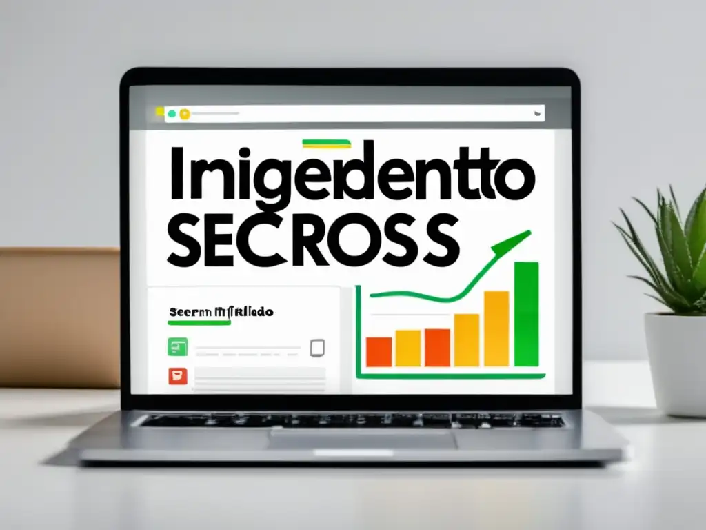 SERP de laptop con 'ingrediente secreto en SEO para maximizar ingresos en marketing de afiliados'