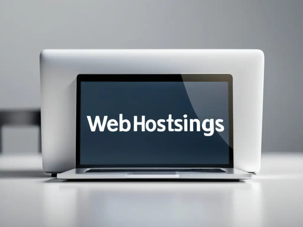 Laptop con plataformas de web hosting y programas de afiliados