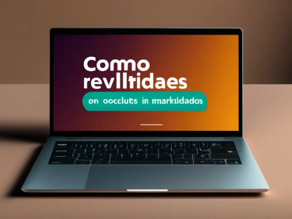 Métricas clave en el marketing de afiliados con laptop moderno y gráficos de ingresos