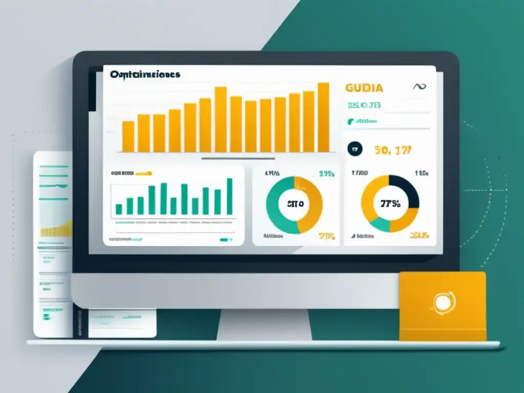 Gráfico de métricas y análisis para optimizar conversiones en marketing de afiliados