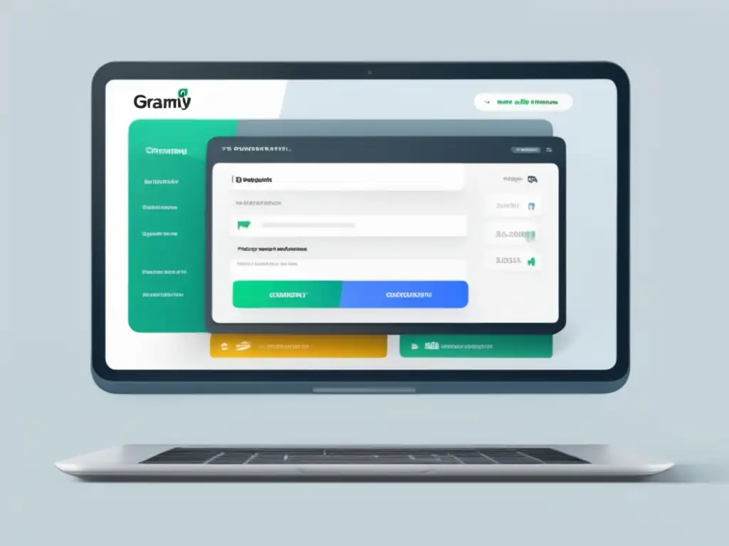 Programa de afiliados de Grammarly: interfaz moderna y fácil de usar para registro, aprobación y generación de contenido promocional