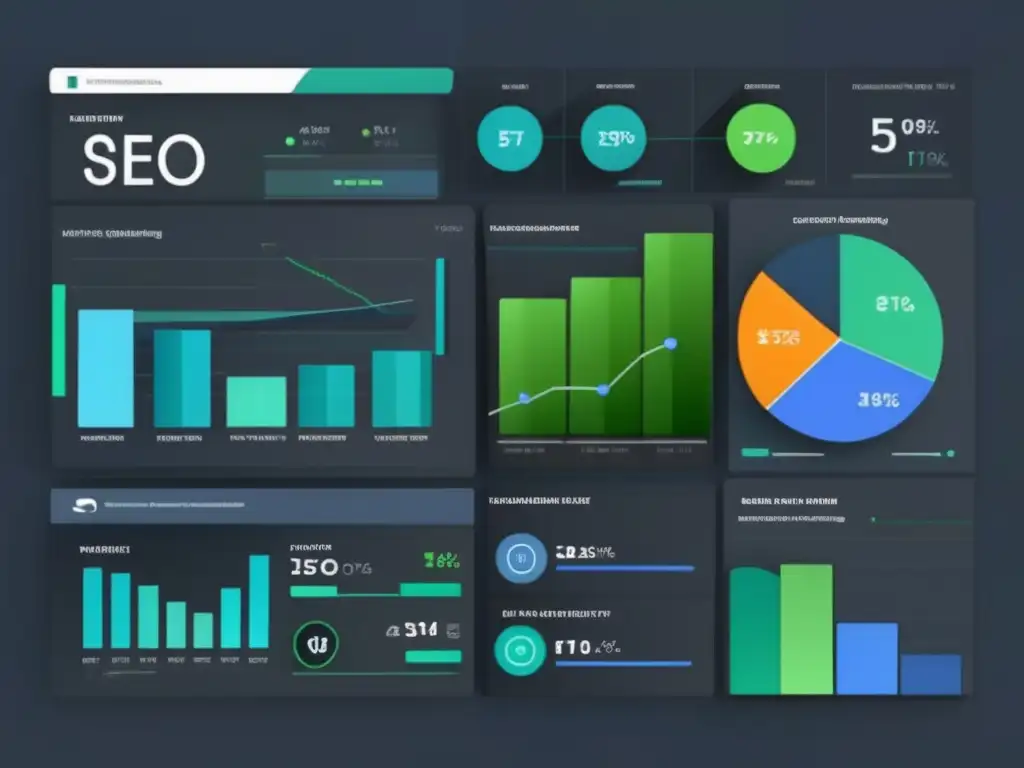 Herramientas SEO para marketing de afiliados en un moderno y minimalista panel de control
