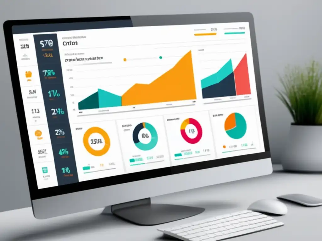 Dashboard moderno con gráficos y métricas de campañas