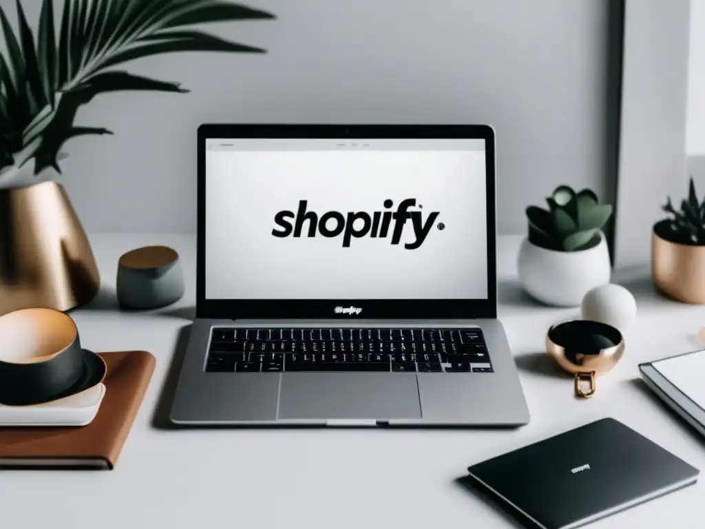 Beneficios del programa de afiliados de Shopify con imagen elegante y minimalista