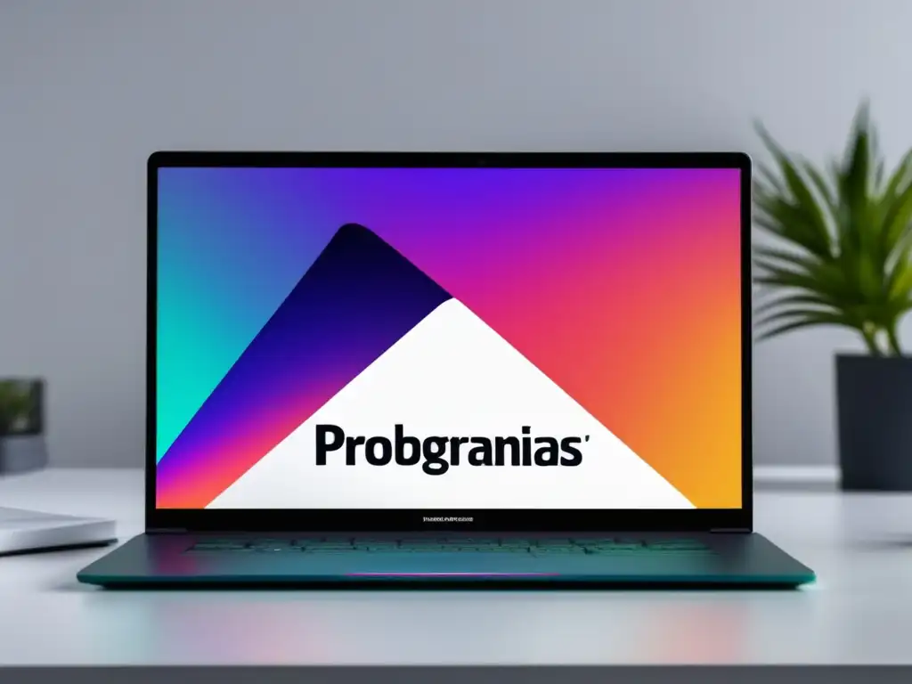 Laptop moderno con dashboard de programas de afiliados recomendados