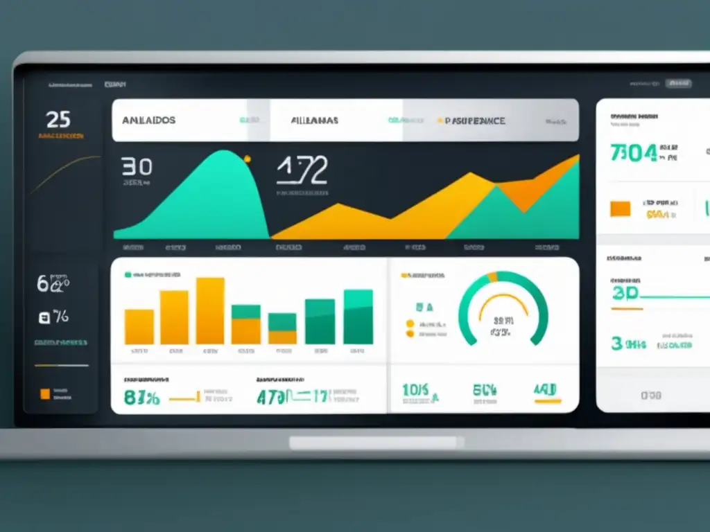 Dashboard con métricas y gráfico de rendimiento de campañas de afiliados: recursos de análisis para potenciar resultados