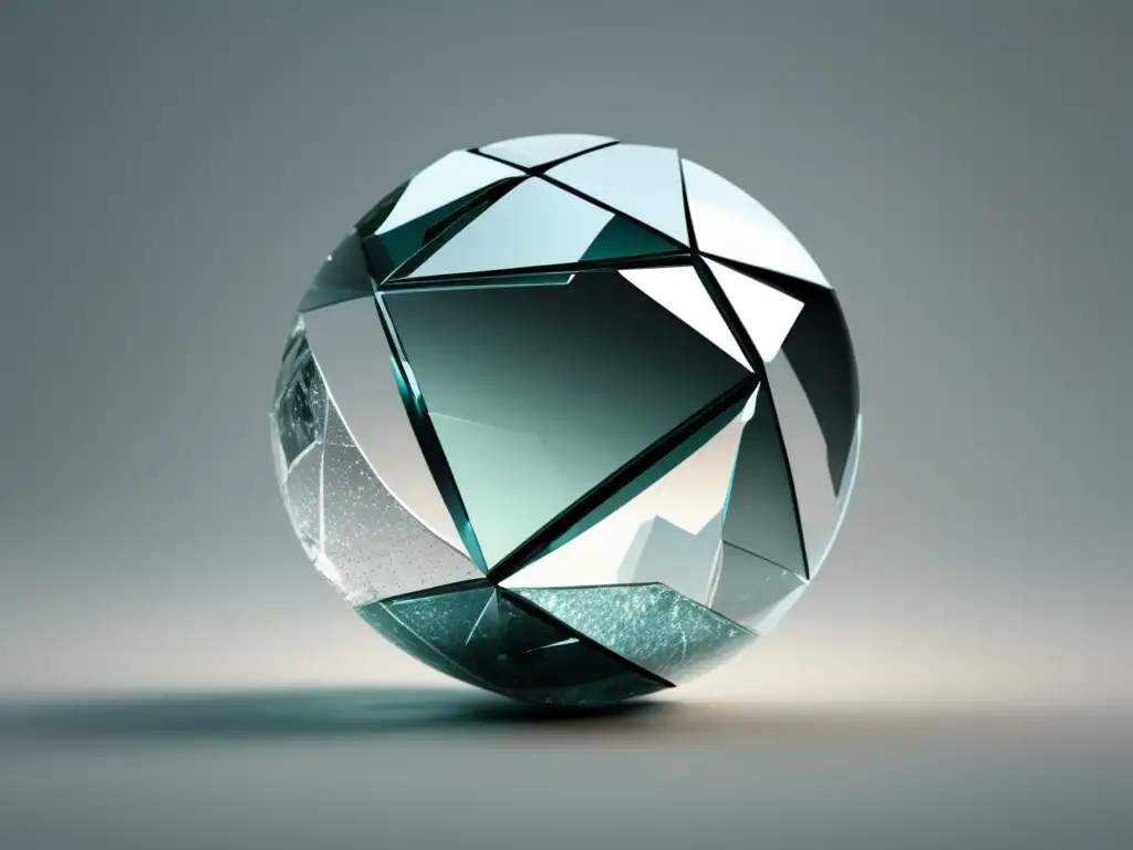 Shattered glass globe symbolizing loss of trust in affiliate marketing - Principios éticos del marketing de afiliados