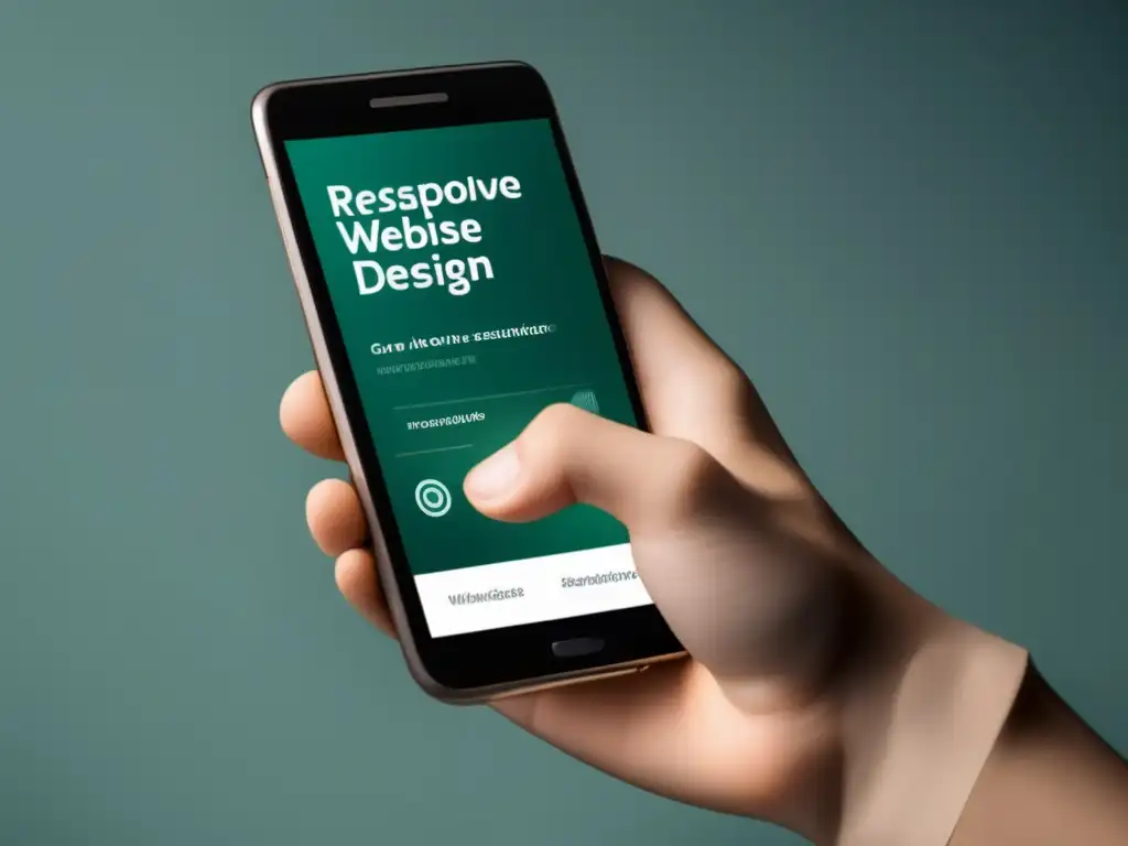 Smartphone con diseño moderno y web responsive, SEO técnico para afiliados no programadores