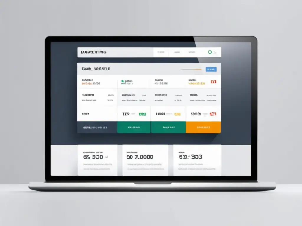 Herramientas de Email Marketing para afiliados en un dashboard moderno y minimalista