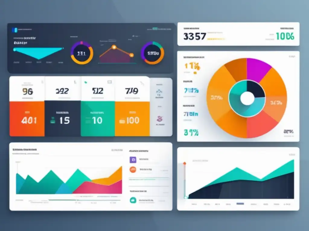 Dashboard sofisticado con herramientas de automatización para marketing de afiliados